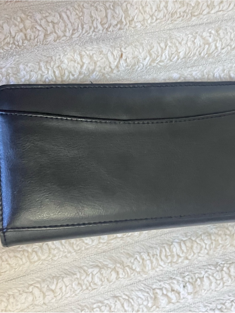 Classic Black Leather Men's Wallet - Sleek Bifold Style